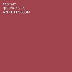 #A0434C - Apple Blossom Color Image