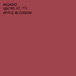 #A0434D - Apple Blossom Color Image