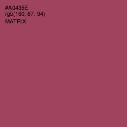 #A0435E - Matrix Color Image