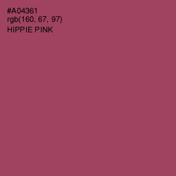 #A04361 - Hippie Pink Color Image