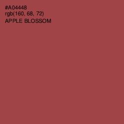 #A04448 - Apple Blossom Color Image