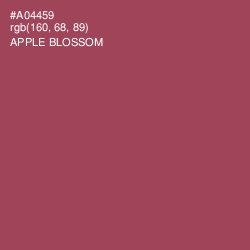 #A04459 - Apple Blossom Color Image