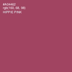 #A04462 - Hippie Pink Color Image