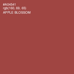 #A04541 - Apple Blossom Color Image