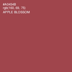 #A0454B - Apple Blossom Color Image