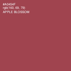 #A0454F - Apple Blossom Color Image