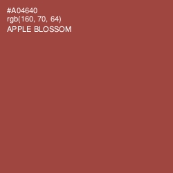 #A04640 - Apple Blossom Color Image