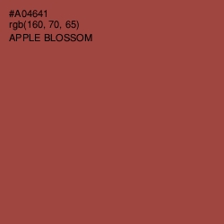 #A04641 - Apple Blossom Color Image