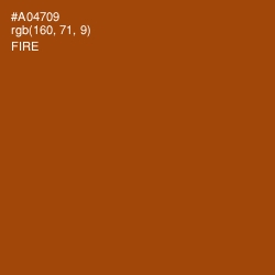 #A04709 - Fire Color Image