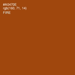 #A0470E - Fire Color Image