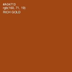 #A04713 - Rich Gold Color Image