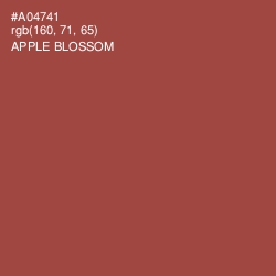 #A04741 - Apple Blossom Color Image