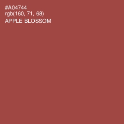 #A04744 - Apple Blossom Color Image