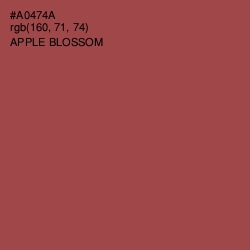 #A0474A - Apple Blossom Color Image