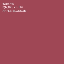 #A04756 - Apple Blossom Color Image