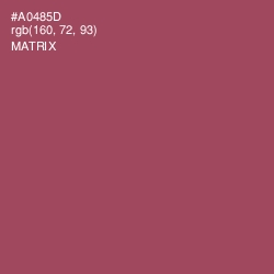 #A0485D - Matrix Color Image