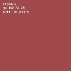 #A0494B - Apple Blossom Color Image