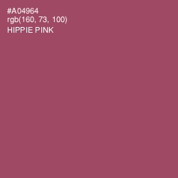 #A04964 - Hippie Pink Color Image