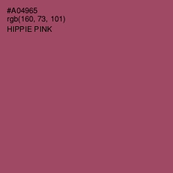 #A04965 - Hippie Pink Color Image