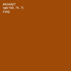 #A04A07 - Fire Color Image