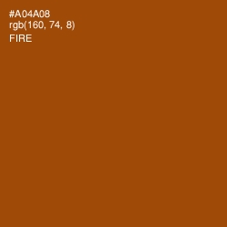 #A04A08 - Fire Color Image