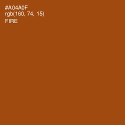 #A04A0F - Fire Color Image