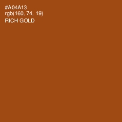 #A04A13 - Rich Gold Color Image