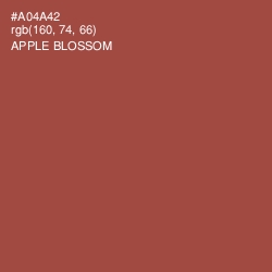 #A04A42 - Apple Blossom Color Image