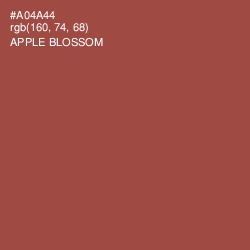 #A04A44 - Apple Blossom Color Image