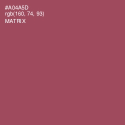 #A04A5D - Matrix Color Image