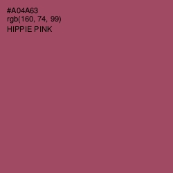 #A04A63 - Hippie Pink Color Image