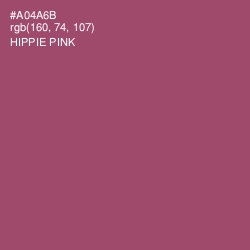 #A04A6B - Hippie Pink Color Image