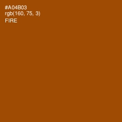 #A04B03 - Fire Color Image