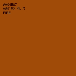 #A04B07 - Fire Color Image