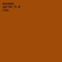 #A04B08 - Fire Color Image