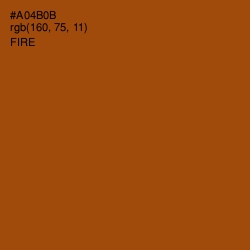 #A04B0B - Fire Color Image