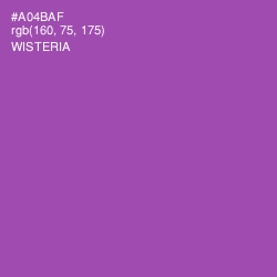 #A04BAF - Wisteria Color Image