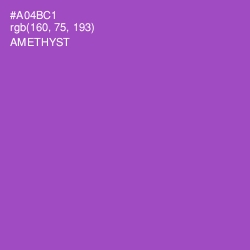 #A04BC1 - Amethyst Color Image