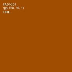 #A04C01 - Fire Color Image