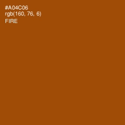 #A04C06 - Fire Color Image