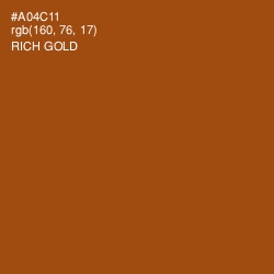 #A04C11 - Rich Gold Color Image