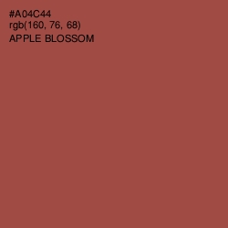 #A04C44 - Apple Blossom Color Image