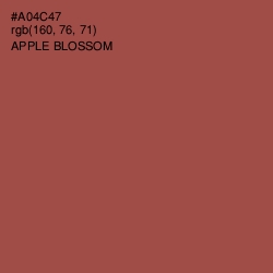 #A04C47 - Apple Blossom Color Image