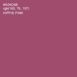 #A04C6B - Hippie Pink Color Image