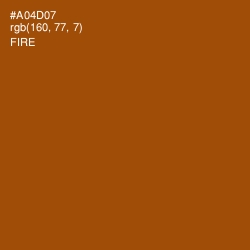 #A04D07 - Fire Color Image