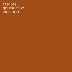 #A04D18 - Rich Gold Color Image