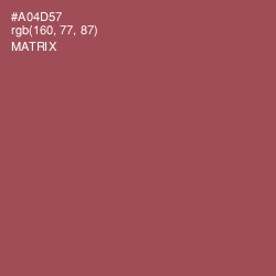#A04D57 - Matrix Color Image