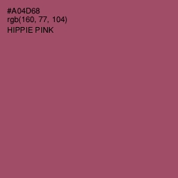 #A04D68 - Hippie Pink Color Image