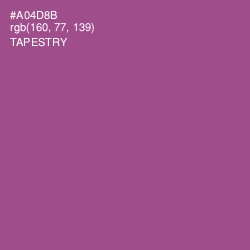 #A04D8B - Tapestry Color Image