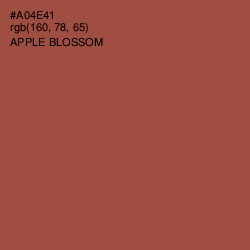 #A04E41 - Apple Blossom Color Image